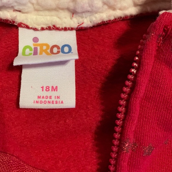 Circo Red Sparkle Faux Fleece Hoodie & Sweatpants - Picture 4 of 6